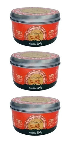 Manteiga Aviação Lata 200g - Kit 03 Unidades
