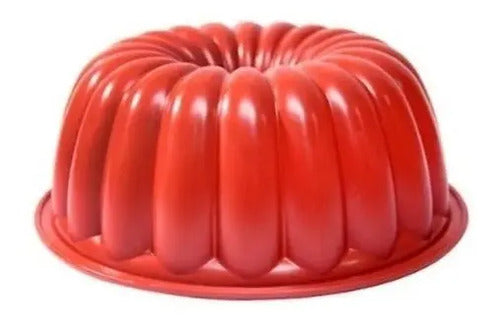 Forma De Silicone Moranga Cimapi 21,5x9 Cm Vermelho