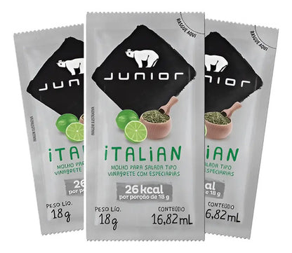 MOLHO ITALIAN JUNIOR SACHÊ 18G CAIXA 180 UNIDADES