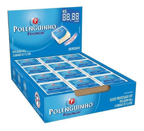 Polenguinho Queijo Processado Uht Original  24 Unidades 17g