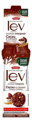 Cookies Lev Cacau Cereais Fibras Marilan 8 Pacotes 40g