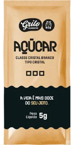 Açúcar Em Sache 5g Grilo Cristal  Cx -100 Unidades