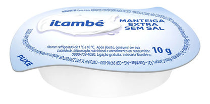 Manteiga Sem Sal Itambé Blister Sachê 48 Unidades 10g