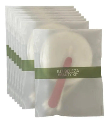 Kit Beleza Hotel Sache Maquiagem Limpeza Algodão 50 Unid