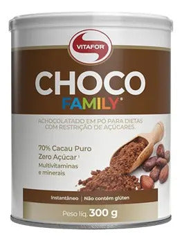 Choco Family Vitafor 300g Achocolatado 70% Cacau 0 Açucar