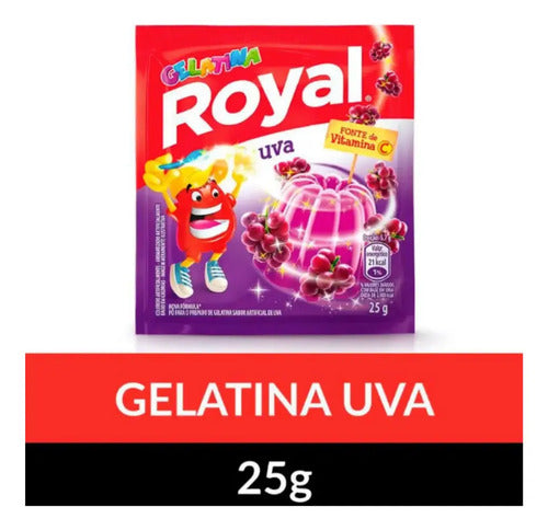 Gelatina de Uva Royal 25g
