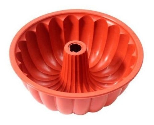 Forma De Silicone Moranga Cimapi 21,5x9 Cm Vermelho